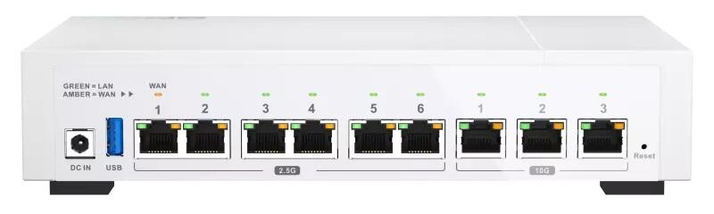 High Speed Router, 3x 10GbE, 6x 2.5GbE ports, Firewall, SD-WAN, IPS