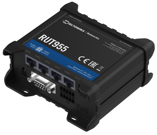 4G (LTE) Cellular & UFB router with 4xEthernet, I/O and Serial