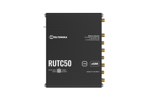 RUTC50 V2 Dual SIM Cellular 4G/LTE/5G Gigabit Wi-Fi 6 Broadband Router with I/O and GPS