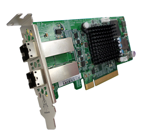 Dual-wide-port storage expansion card, SAS 6Gbps