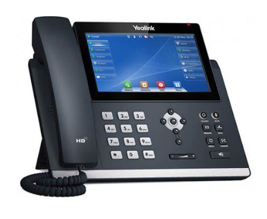 IP Phone, Dual GigE, Colour Touchscreen, PoE