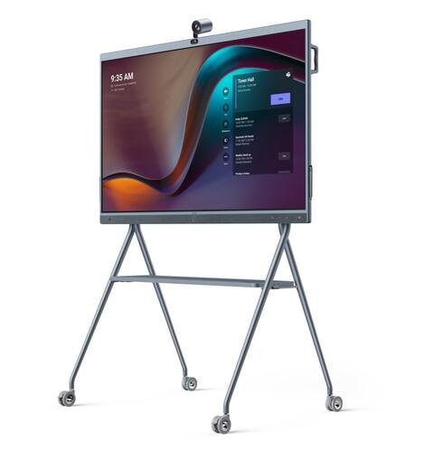 Floorstand for the 65 inch MeetingBoard, with Tray
