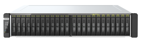 24-Bay Dual-CPU U.2 NVMe all-flash rackmount NAS, expandable for 100GbE and PB-scale storage