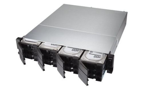 12-Bay NAS, Xeon quad-core 3.3GHz CPU, 8GB RAM, Rackmount, Dual PSU