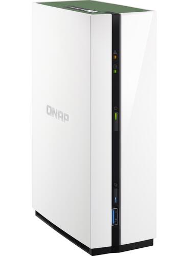 1-Bay NAS, Quad-Core 1.4GHz CPU, 1GB RAM, Gigabit Ethernet