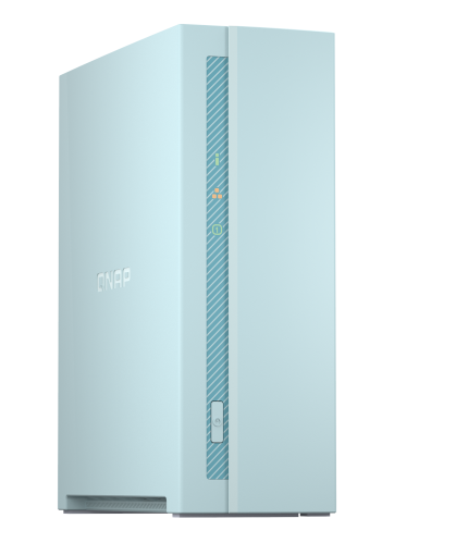 1-Bay NAS, Quad-Core 1.4GHz CPU, 1GB RAM, Gigabit Ethernet