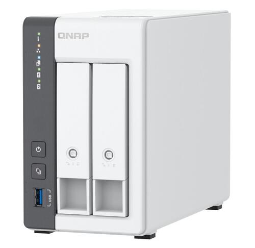 2-Bay NAS, Quad-Core 2GHz CPU, 4GB RAM, 1 x GbE and 1 x 2.5GbE