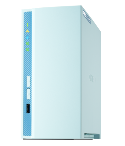 2-Bay NAS, Quad-Core 1.4GHz CPU, 2GB RAM, Gigabit Ethernet