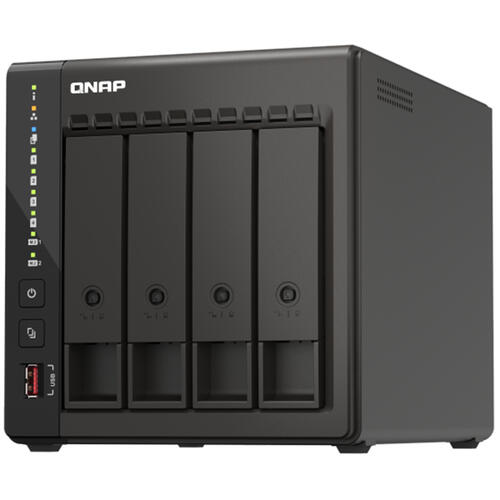 4-bay Desktop NAS, Celeron J6412 4Core 2.0GHz CPU, 8GB RAM, 2x 2.5GbE LAN, 2x M.2 2280 PCIe Slots