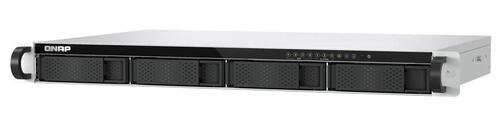 Compact 1U short-depth rackmount 4-Bay NAS, with E1.S/M.2 PCIe NVMe slots and 10GbE expandability