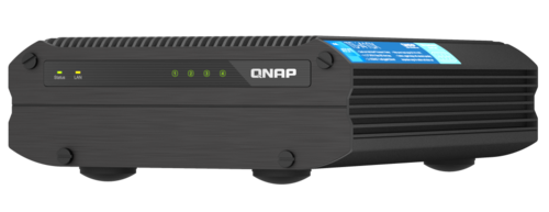 10GbE industrial NAS for harsh environments, 4x 2.5 in. SATA SSD, Wide temperature range, Fanless