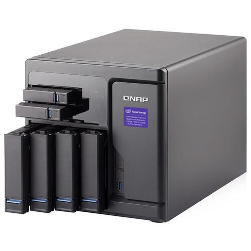 6-Bay SATA 6Gb/s NAS, Core i3-6100 3.7 GHz CPU, 8GB RAM, 4x GigE, 10Gb