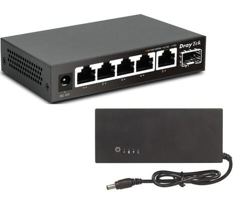 Free UPS with Ethernet Switch, 1 x 10GbE SFP+, 5 x 1GbE/2.5GbE RJ45