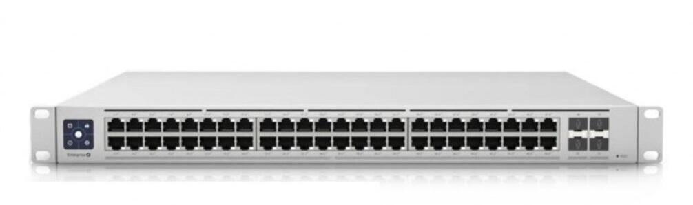 UniFi 2.5GbE Layer3 Managed PoE+ Switch, 48x PoE Ports, 4x 10GigE SFP+ ports