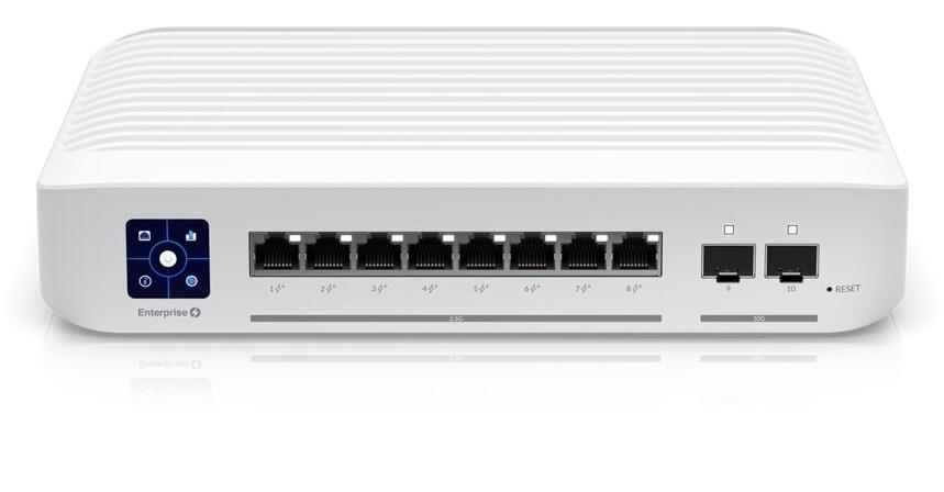 UniFi 2.5GbE Layer3 Managed PoE+ Switch, 8x PoE Ports, 2x 10GigE SFP+ ports