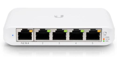 5-Port Managed Gigabit Switch, Desktop Sized (PoE or USB powered)