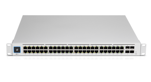 48-Port UniFi Pro Gigabit Managed PoE+ Switch, Gen2, with 4x SFP+