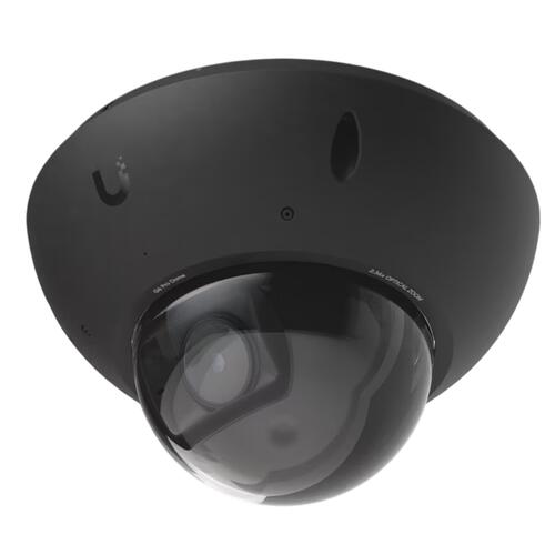 UniFi G6 Pro Dome, All-weather vandal-proof 4K PoE+ camera with a Multi-TOPS AI engine, 2.36x optical zoom, Black
