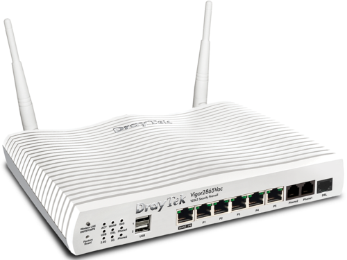 ADSL / VDSL / UFB Router with Firewall and VPN, VoIP, 11ac WiFi