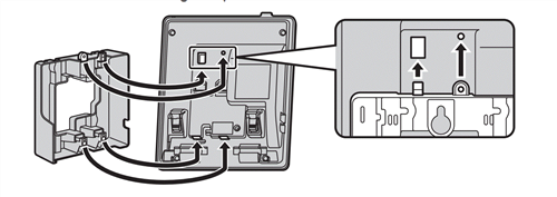 Wall mount for Panasonic KX-HDV130 IP Phone