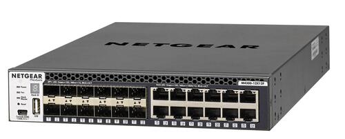 24-Port Managed Stackable Layer 3 Switch (24x 10GigE ports: 12x 10GigE & 12x SFP+) M4300-12X12F