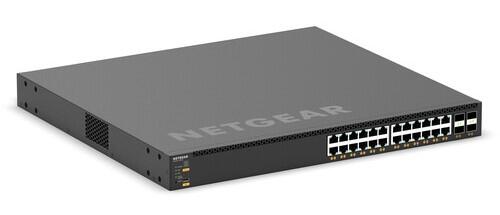 AV Line 28-Port 10GigE PoE+ / 25G SFP28 Managed Switch, 24x 10GigE PoE+, 4x 25G SFP28 Ports