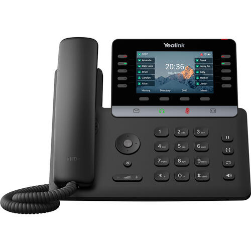 IP Phone, Dual GigE, 4.3in LCD, PoE, Built-in WiFi 6 and Bluetooth