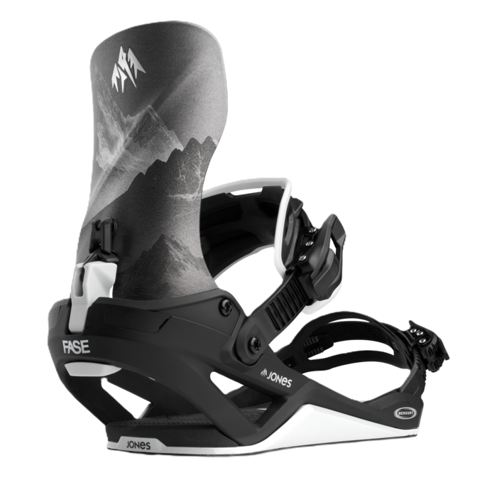 Jones Mercury Fase Snowboard Binding - MTN Black/Silver
