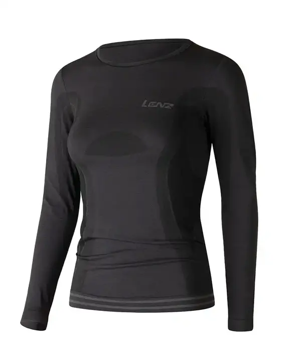 Lenz Merino 6.0 Base Layer Longsleeve Round Neck Wmns Top - Black