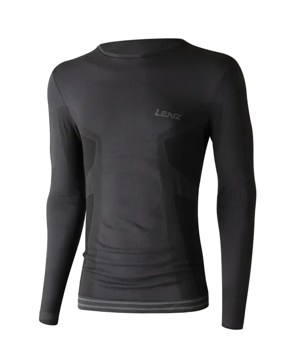 Lenz Merino 6.0 Longsleeve Round Neck - Black