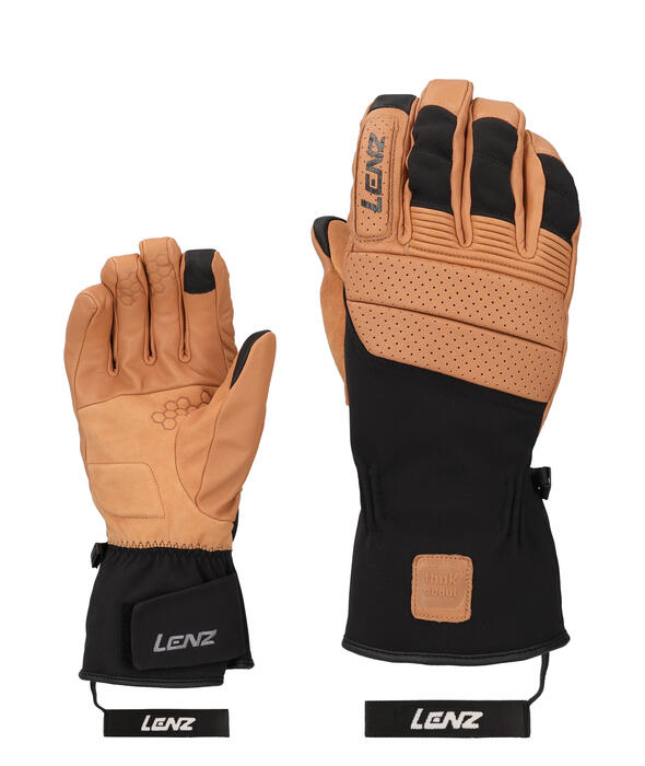 Lenz Think About Ski Glove Men - Brown/Black