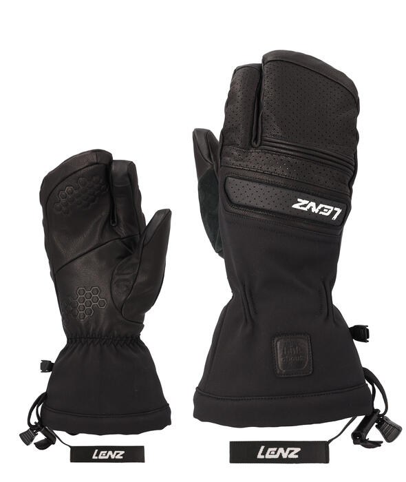 Lenz Think About Ski Glove Lobster Women - Black