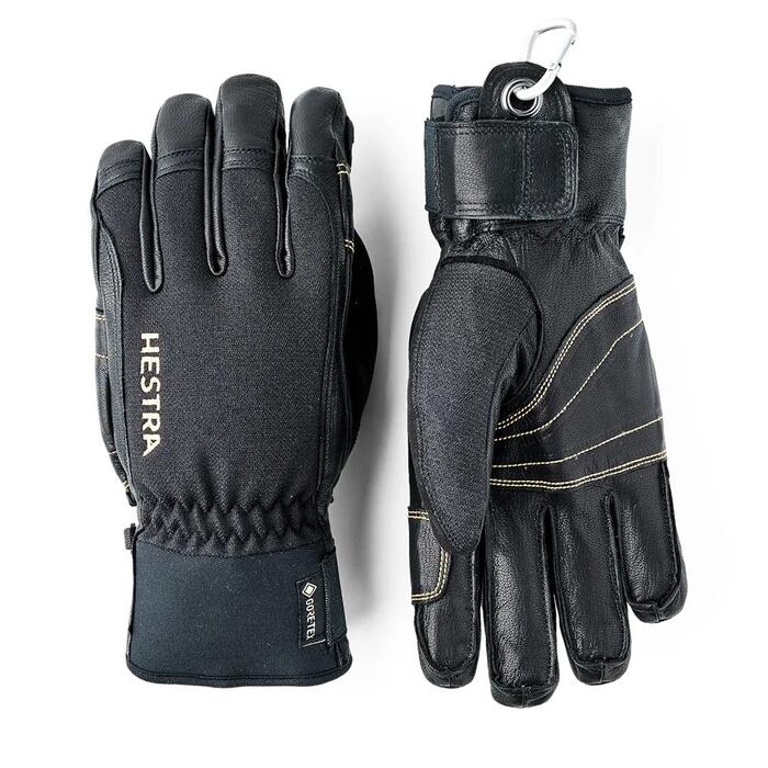 Hestra Army Leather Gore-Tex Short - 5 Finger - Black/Black