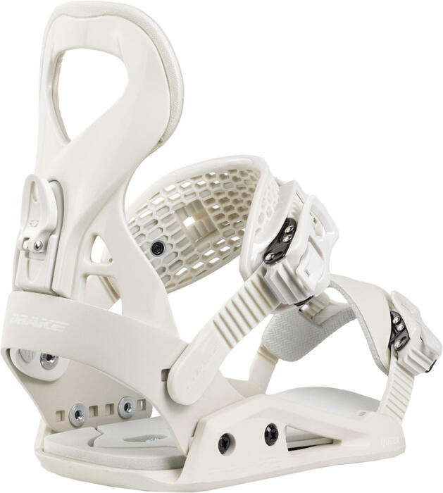 Drake Queen Snowboard Binding - Off White