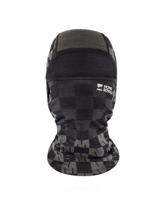 Mons Royale Ascender Merino Balaclava - Dried Sage/Black