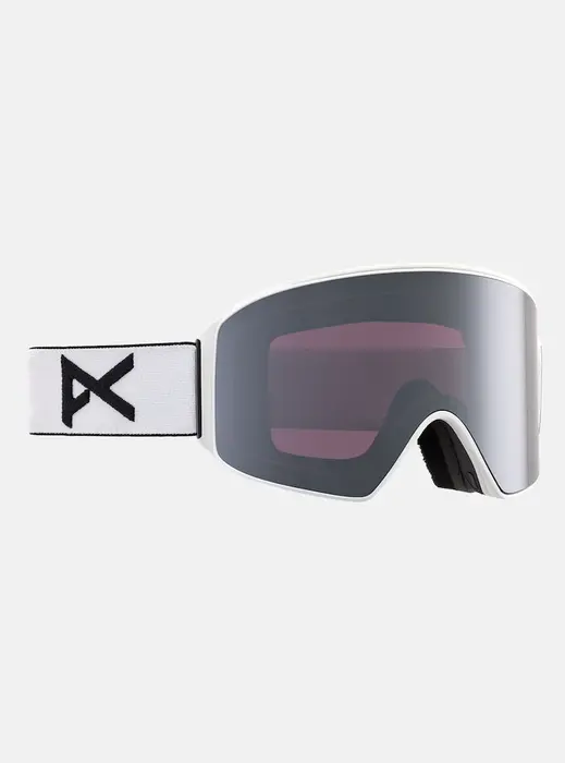 Anon M4 Cylindrical LB Goggle + Bonus Lens + MFI® Face Mask - White/Perceive Sunny Onyx