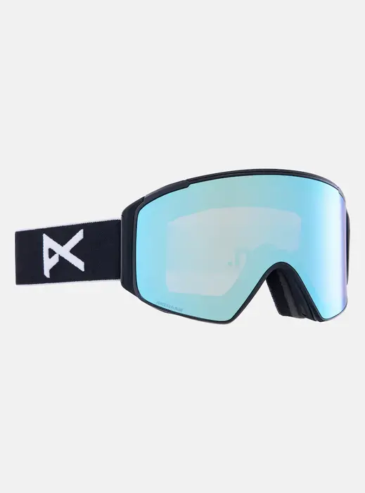 Anon M4S Cylindrical LB Goggle + MFI® Face Mask - Black/Perceive Variable Blue