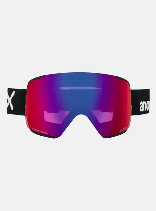 Anon M5S LB Goggle + Bonus Lens + MFI® Face Mask - Black/Perceive Sunny Red
