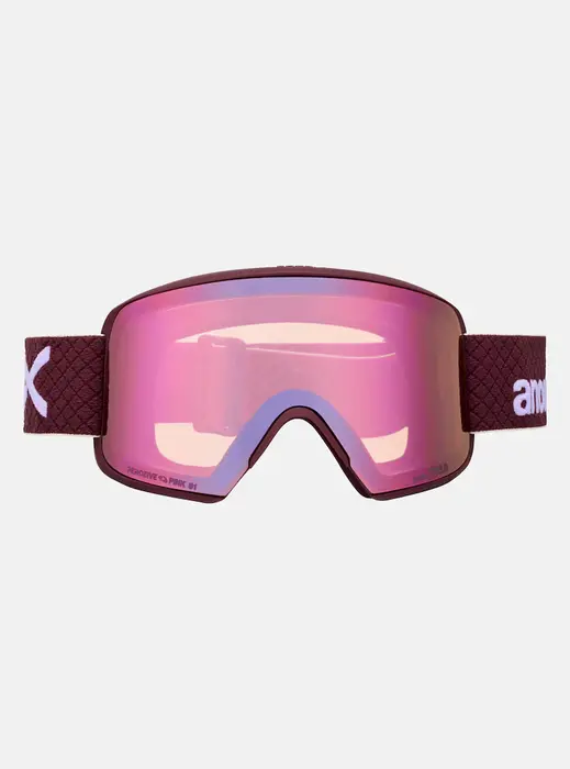 Anon M6S LB Goggle - Deep Cherry/Perceive Cloudy Pink