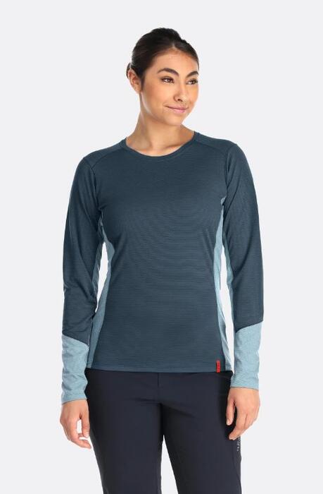 Rab Syncrino Base Wmns LS Tee - Orion Blue