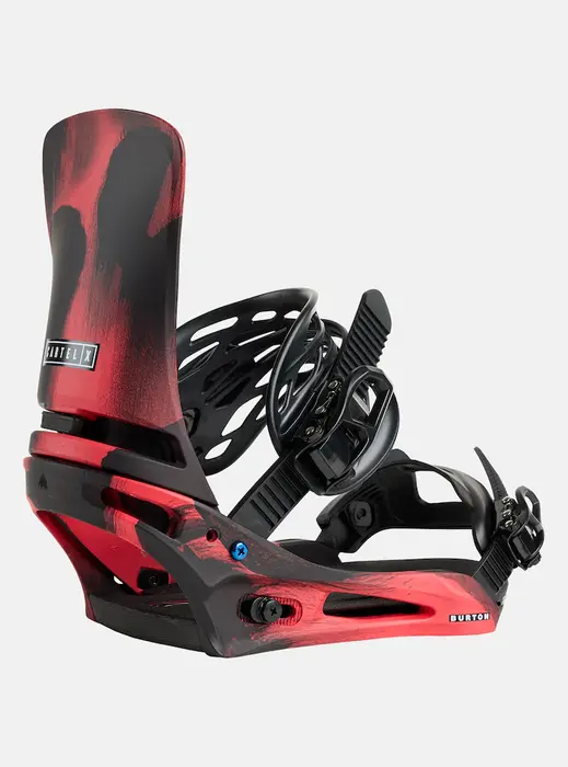 Burton Cartel X Snowboard Binding - Black/Red
