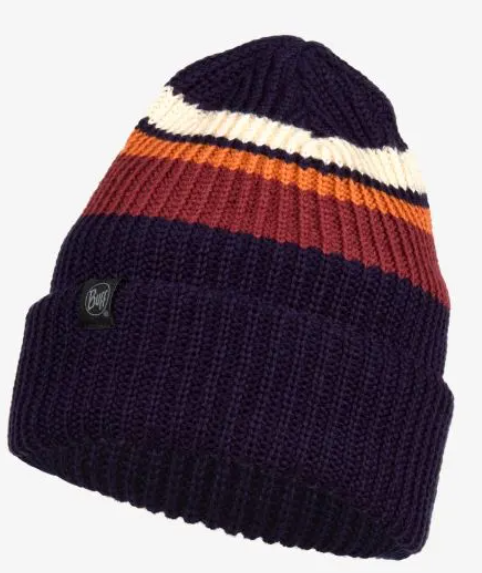 Buff Carl Knitted Kids Beanie - Night Blue