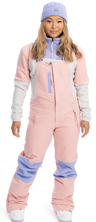 Roxy Chloe Kim Wmns Bib Pant - Mellow Rose