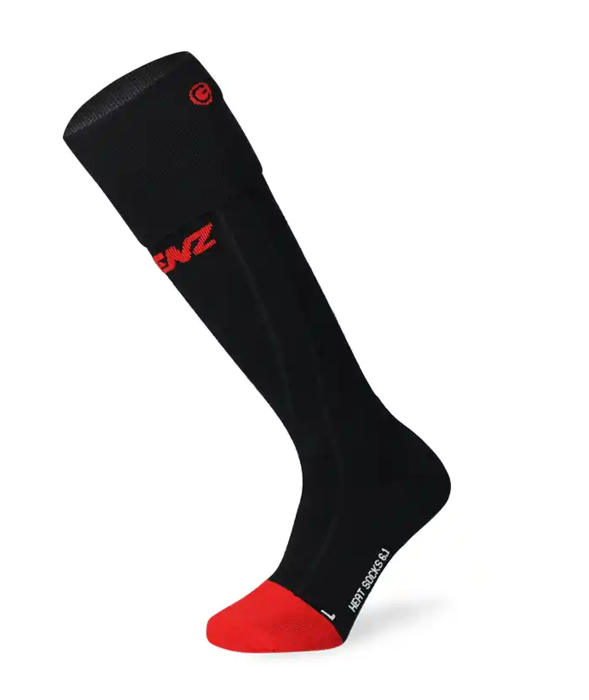 Lenz Heat Sock 6.1 Toe Cap Merino Comp - Black