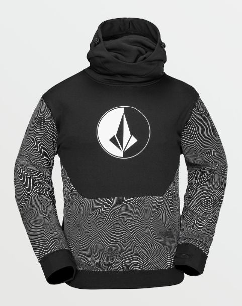 Volcom Hydro Riding Hoodie - Black Print