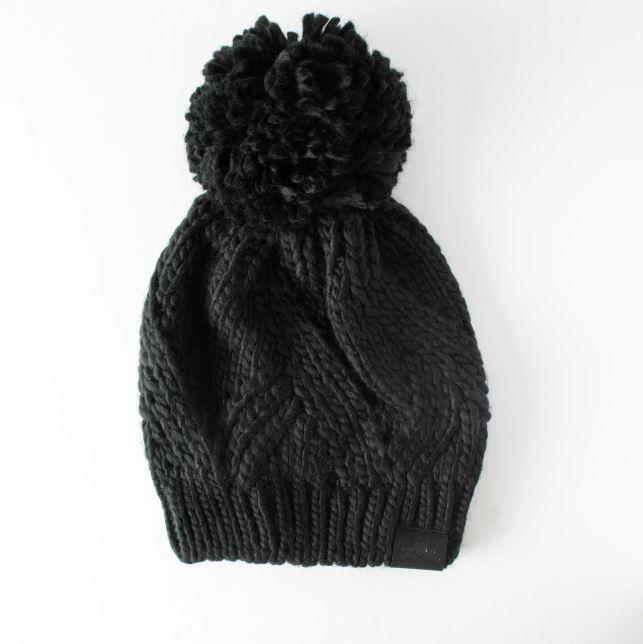 SpaceCraft Juniper Pom Beanie - Black