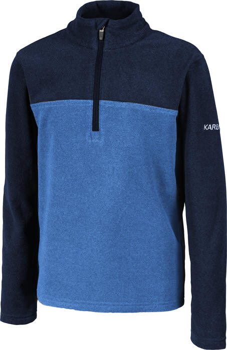 Karbon Warrior Kids 1/4 Zip  - Blue/Deep Blue