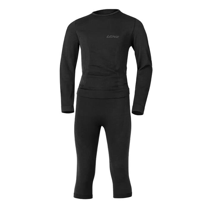 Lenz Base Layer Kids Set 3/4 Pant - Black