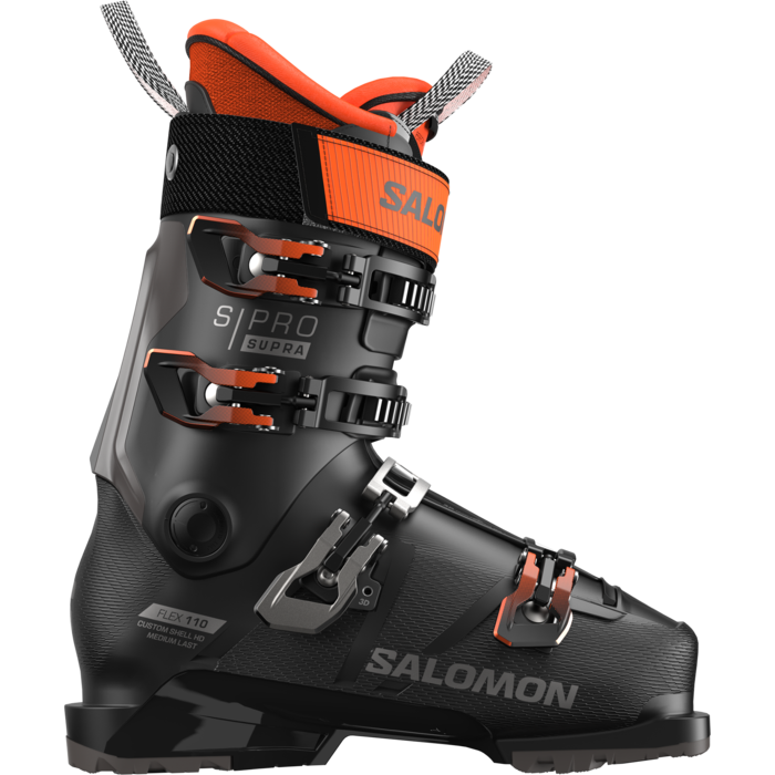 Salomon S/Pro Supra 110 GW - Black/Dark Grey Met/Orange Tiger