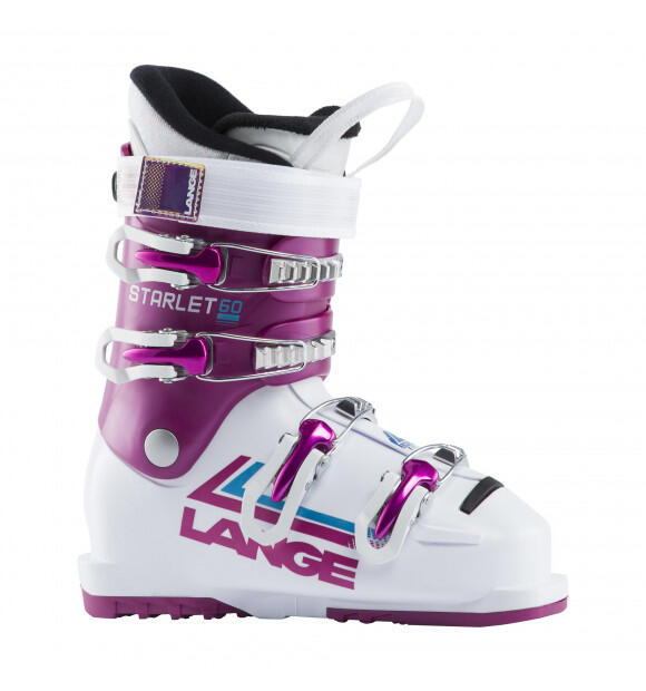 Lange Starlet 60 Kids Ski Boot - White/Star Pink